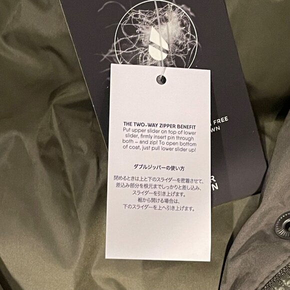 NWT Lands' End Women's 600 Down Winter Long Coat w Hood Forest Moss XS Petite - Picture 8 of 13